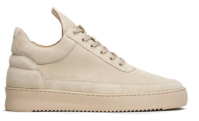 Filling Pieces Sneaker - Low Top Suede All Beige - Filling Pieces