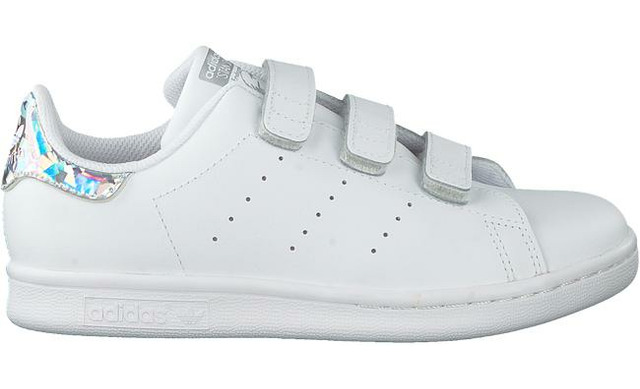 Adidas Sneakers Klittenband - Stan Smith Zilver Meisjes - Adidas Originals